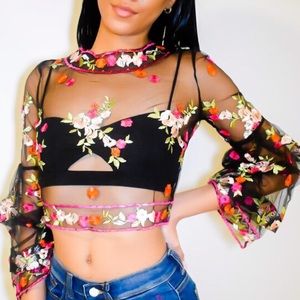 Wild Flowers Crop Top